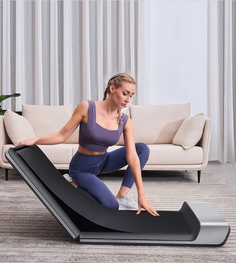 Movaped P1 treadmill unfolding quickly for instant home workout
