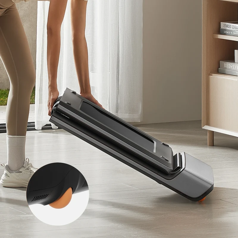 Movaped P1 treadmill with transport wheels for apartment friendly mobility