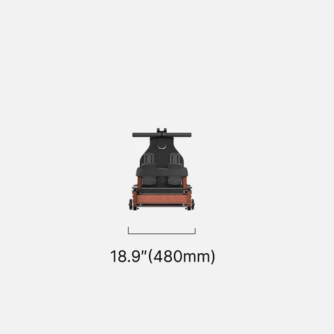 Movaped WM10 rowing machine front view dimensions width and height